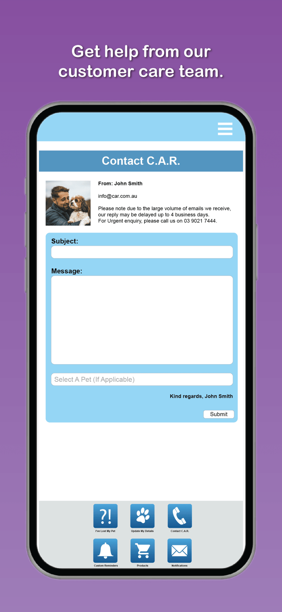 Central Animal Records Mobile App - Central Animal Records