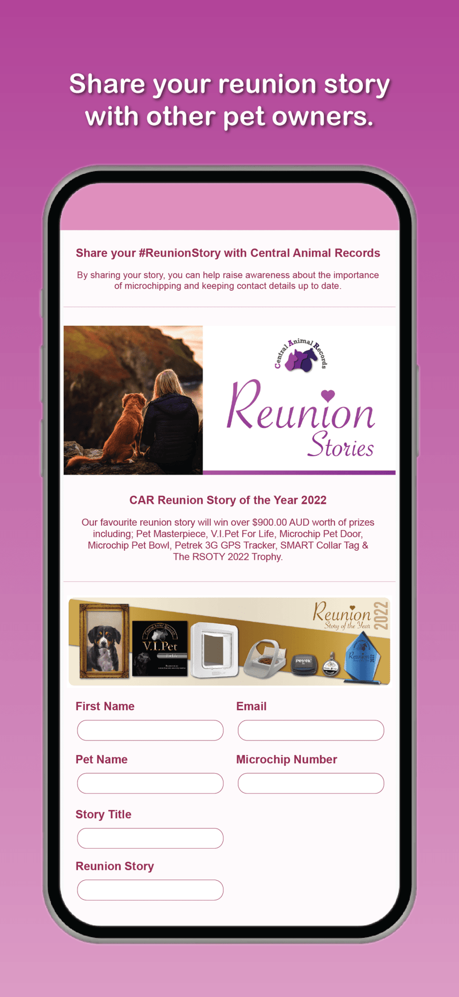 Central Animal Records Mobile App - Central Animal Records