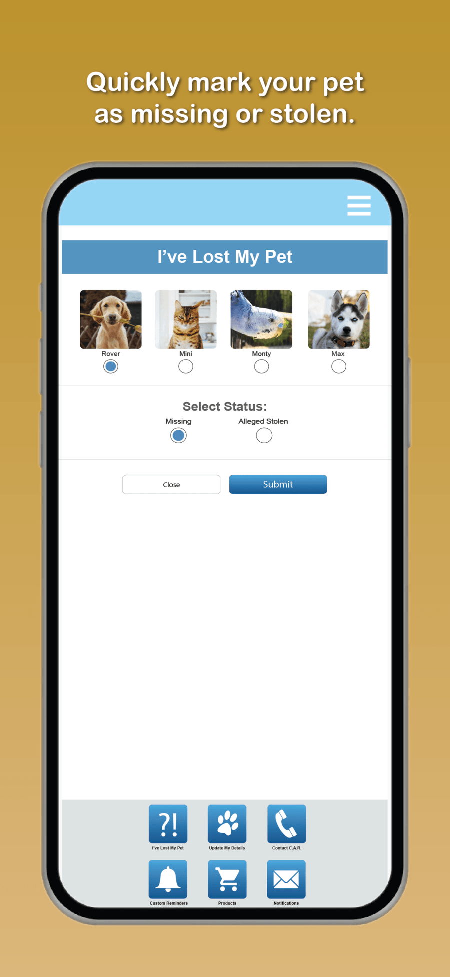 Central Animal Records Mobile App - Central Animal Records