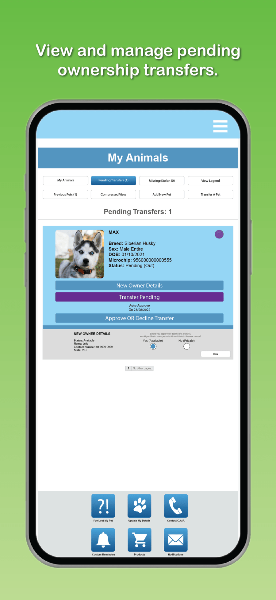 Central Animal Records Mobile App - Central Animal Records