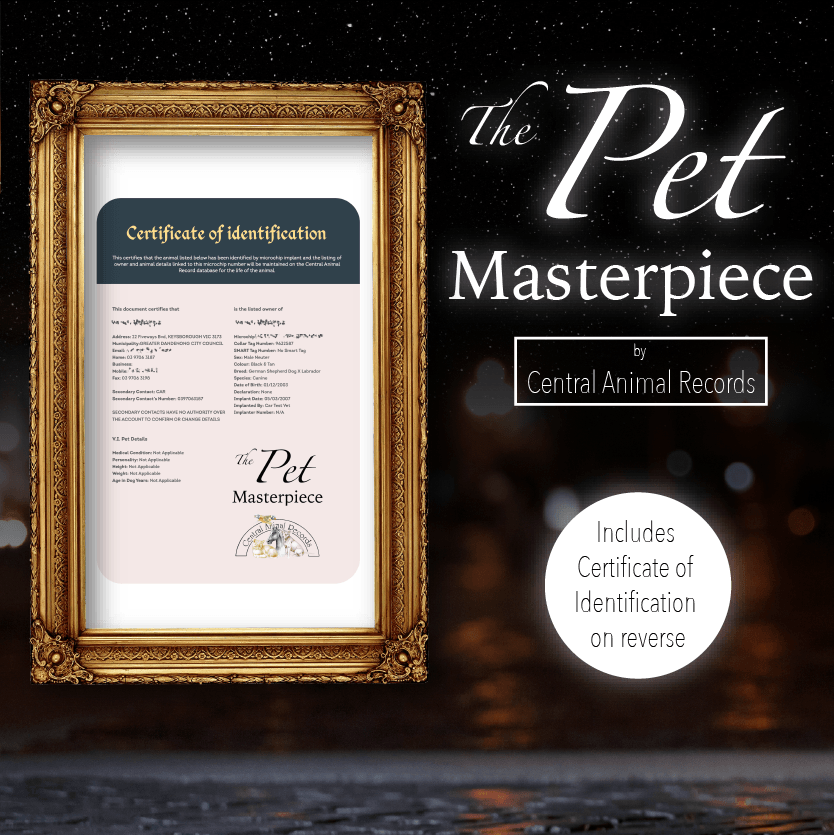 Pet Masterpiece for Dogs (A3) - Central Animal Records